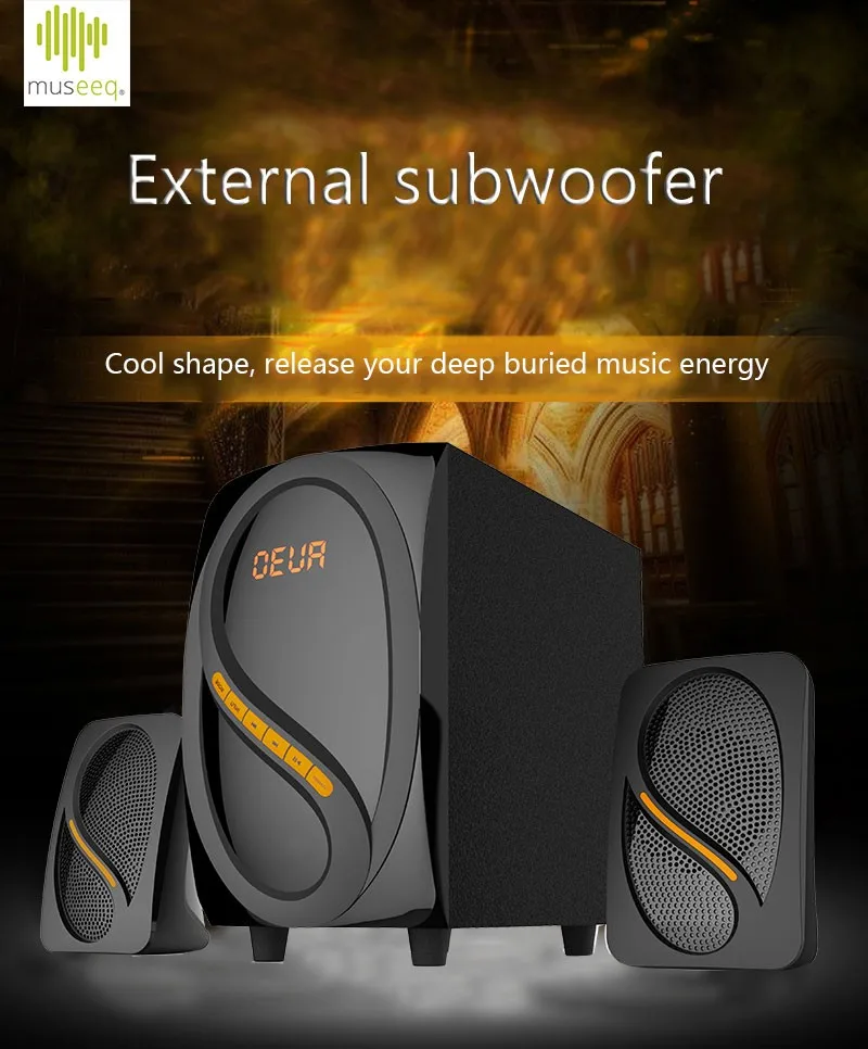 Loud Professional New Arrival Pc Speaker With High Demand 2.1 Ch