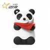 Children Christmas Promotional Gifts Panda PVC Flash Memory USB Engraving Rubber Custom 4GB 8GB 16GB USB Flash Drive