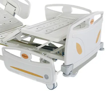 Electric hospital furniture 4 functions medical bed with ABS side rails