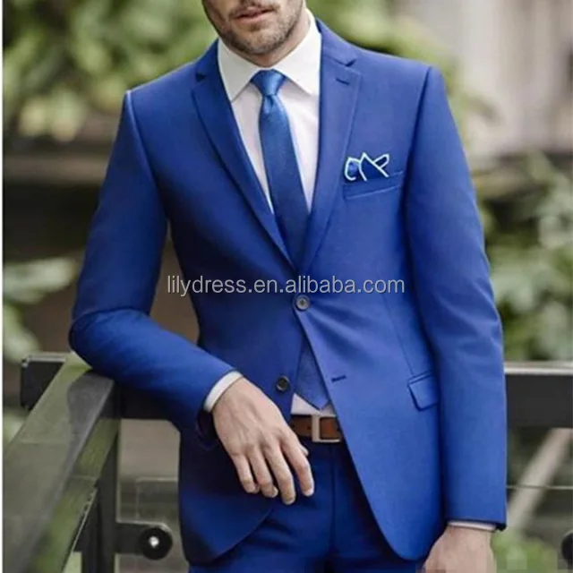 

LL010 Blue Wedding Mens Suits Slim Fit Bridegroom Tuxedos For Men Groomsmen Suit Italian Style Business Suits (Jacket+Pants+Tie), Per the request