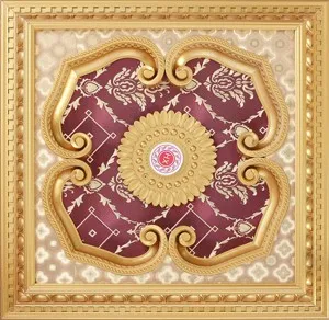 Square Lighting Ceiling Tiles Domes Pu Ceiling Medallions