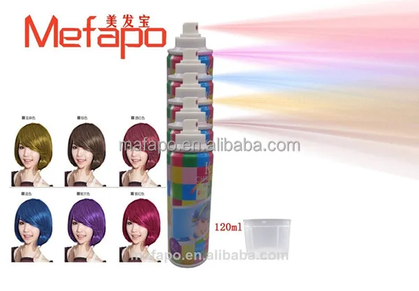 Washable Spray Temporary Hair Color Bulk 120ml With Best Price - Buy