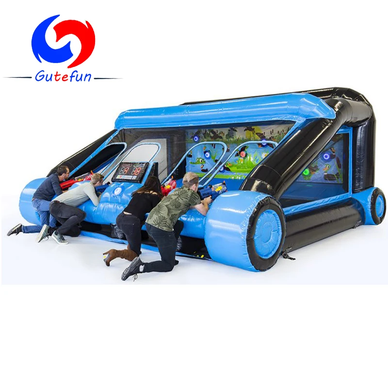 

TOP sale party rental interactive inflatable games IPS shooting gallery on sale