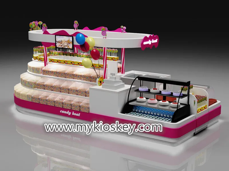 18ft By 8ft Lollipop Display Counter Candy Showcase Nut Kiosk With The Ceiling Buy Lollipop