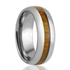 Dome Wood Resin Ring Popular Hawaii KOA Wood Tungsten Carbide Wedding Ring
