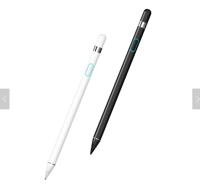 

universal metal high sensivive precision usb tablet capacitive active stylus pen, Black and white