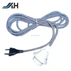 VDE Approval Fabric Cord Set E27 Lamp Holder Textile Power Cord