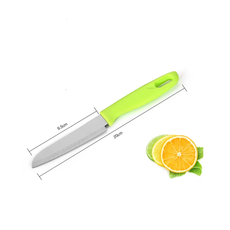 

china Factory promotional high quality stock feature colorful handle fruit paring knife