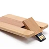 Low Price Business Gifts Engraving Logo Usb Flash Drive Wooden Card Usb Custom Wooden Thin Wood Usb