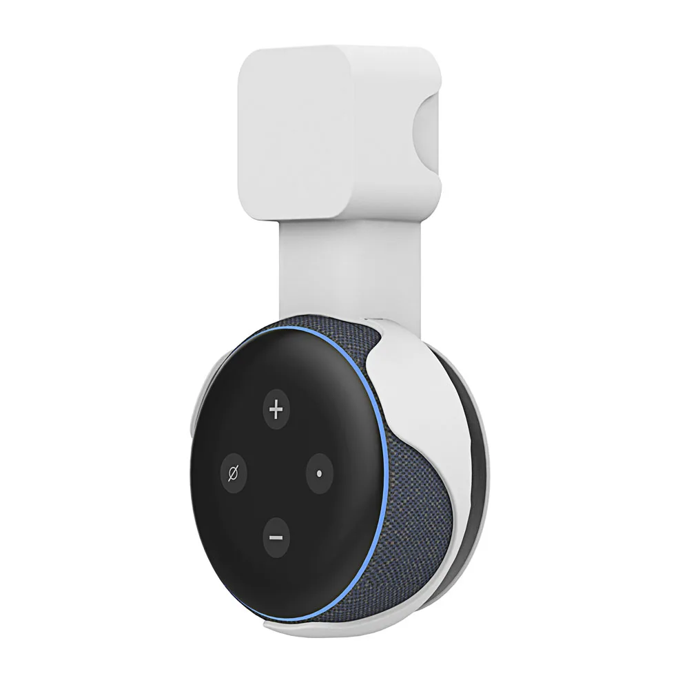 

2018 Outlet Best Selling Amazon Alexa Echo Dot 3rd Wall Mount Hanger Holder Portable Smart Speaker Bracket In Home And Outdoor, Black/ white