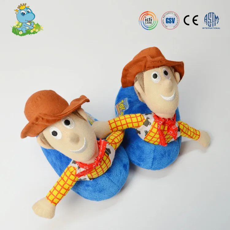 
OEM service cartoon character brothers indoor slipper baby shoes for kids 