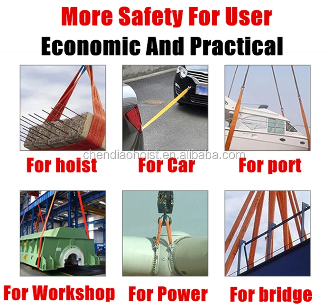  2 ton capacity lifting belt crane 