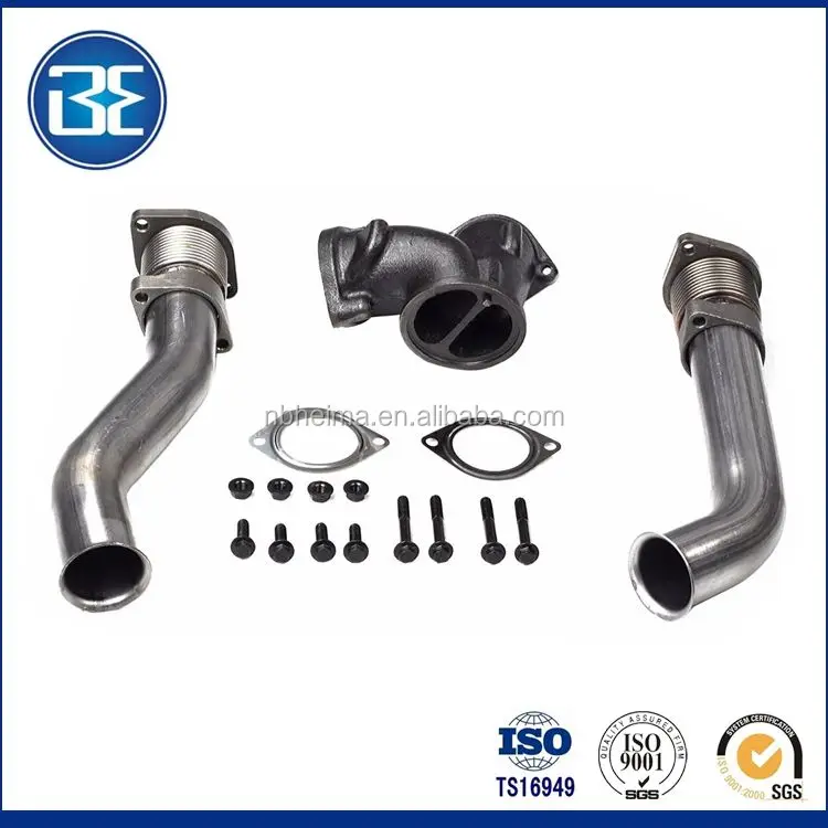 For Ford 99-03 7.3L Powerstroke Turbo Diesel With Hardware Bellowed Up Pipe Kit