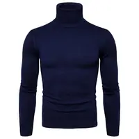 

New fashion and classical Male Turtle neck solid color knitwear with 8 colors