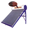 Low MOQ 2015 high quality copper coil Porcelain enamel tank Integrated Pre-heated Solar Water Heater with Copper Heat exchange
