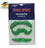 Green halloween fake beard mustache toy