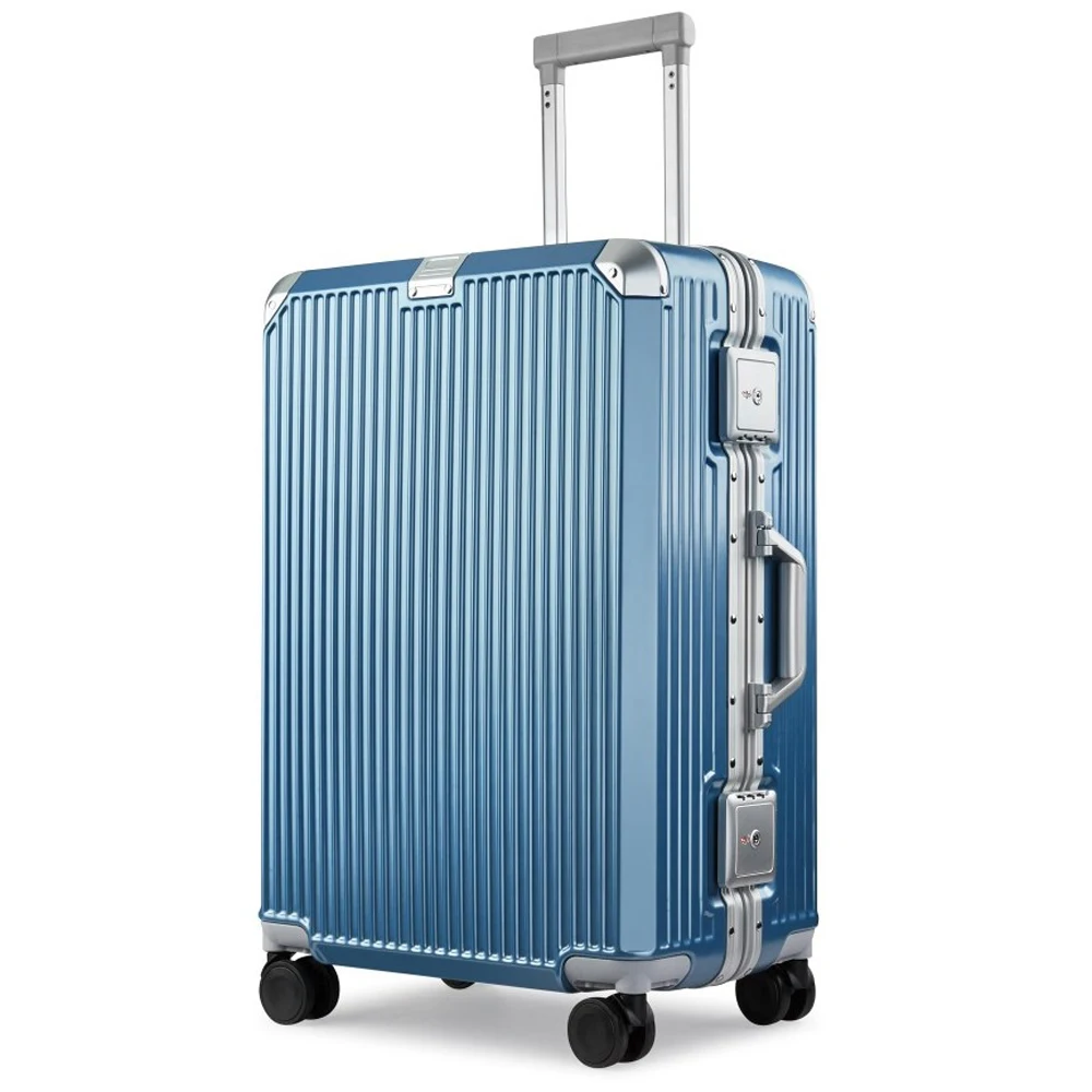 

Vintage style scratch-proof aluminum frame luggage 20/24/28 inch for sale