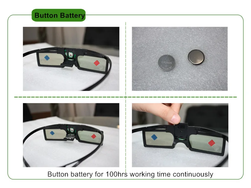 Gonbes G15-BT high quality bluetooth stereoscopic 3D active glasses