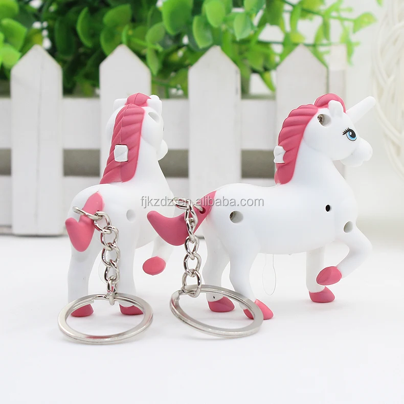 unicorn soft toy keychain