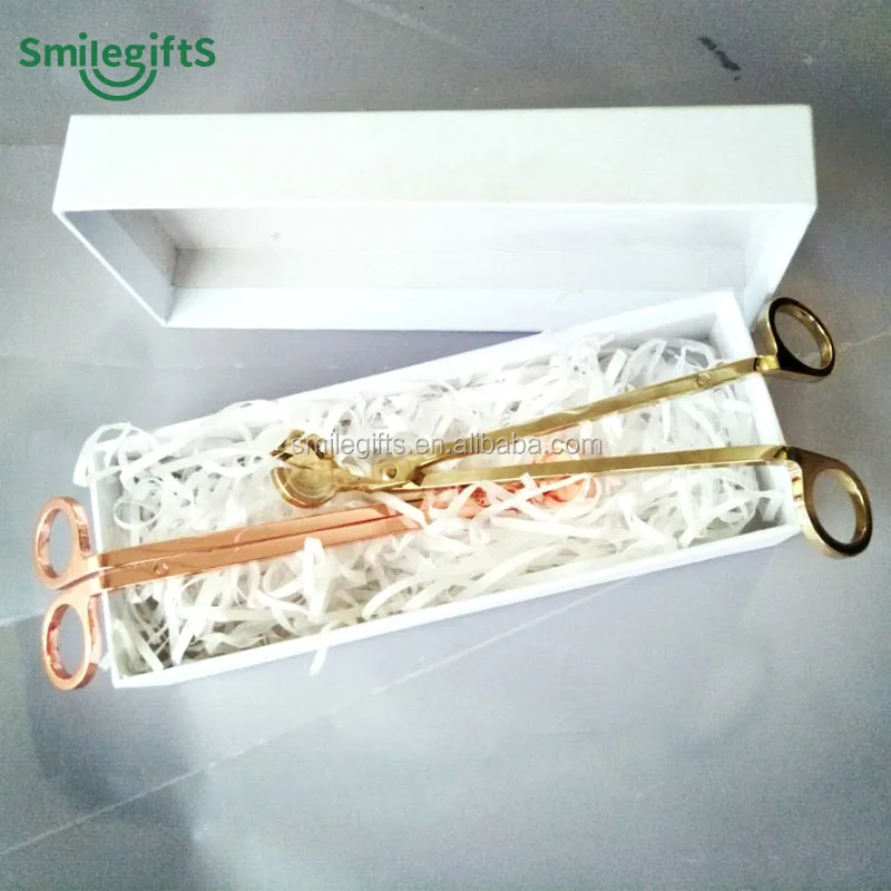 Candle Care Kit Gold Scented Luxury Brass Candle Snuffers Wick Trimmers