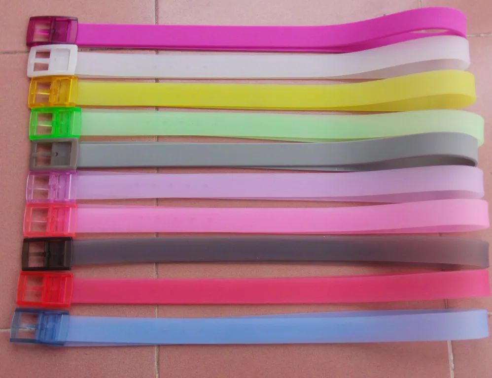 
OEM Silicone Dressing Belt for Men and Women Silicone Sports Belt 