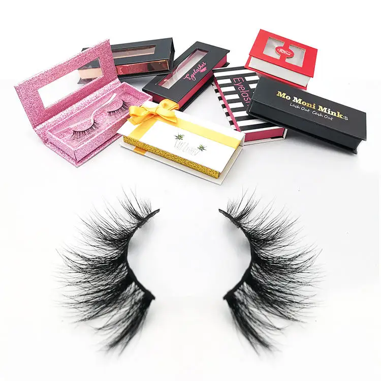100% Hand Made Luxury False Eyelashes Private Label 25mm 3D Mink Eyelashes Vendor