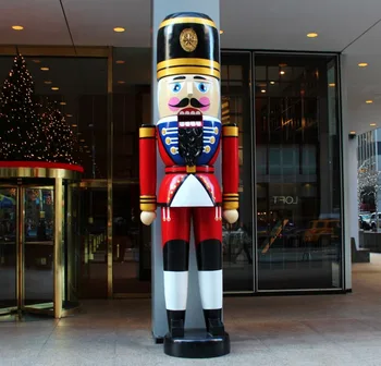 Christmas Product Fiberglass Resin Life Size Nutcracker Statue