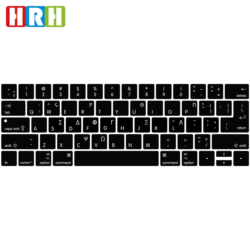 

Arabic,English,Hebrew,russian german Products Silicone Keyboard Protector for Mac Book Pro 13 15 touch bar laptop keyboard cover