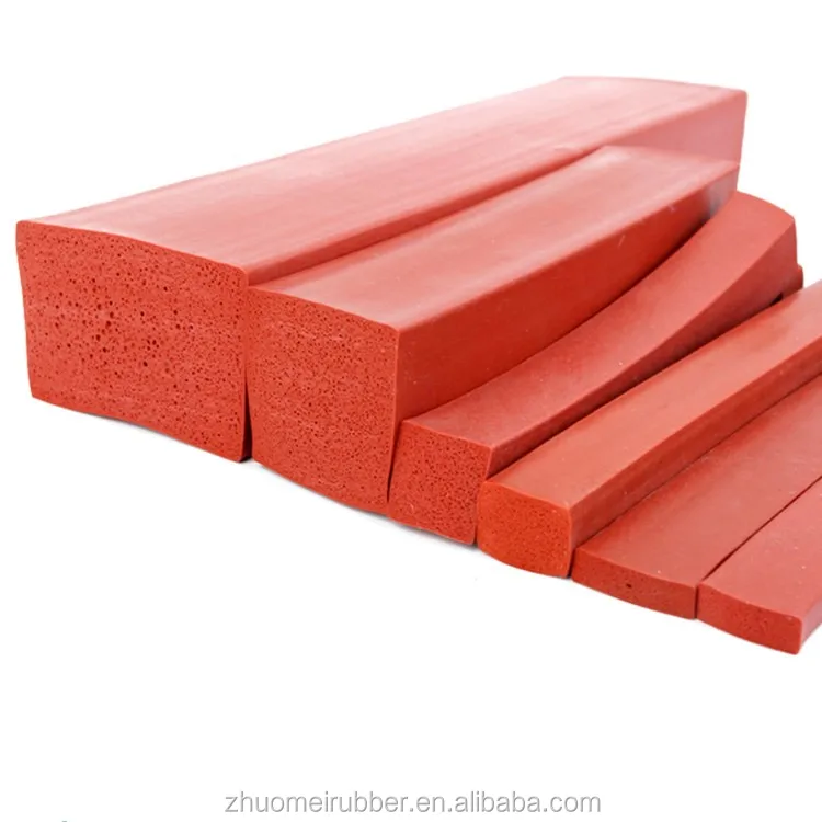 Rectangle Gap Filler Silicone Foam Strip Profile Buy Silicone Sponge