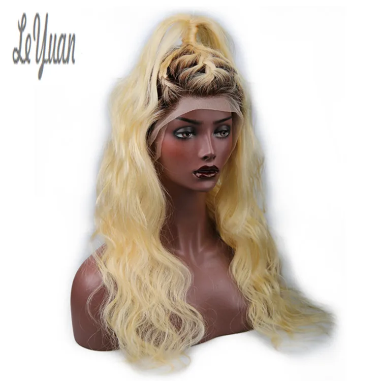 

Leyuan Body Wave Full Lace Front Wig 8A Grade Brazilian Blonde Human Hair