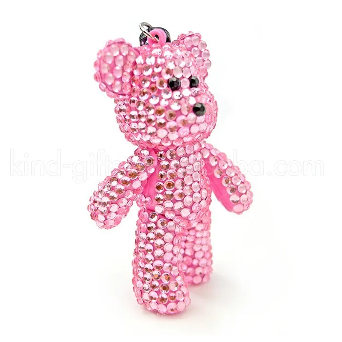 bling teddy bear keychain