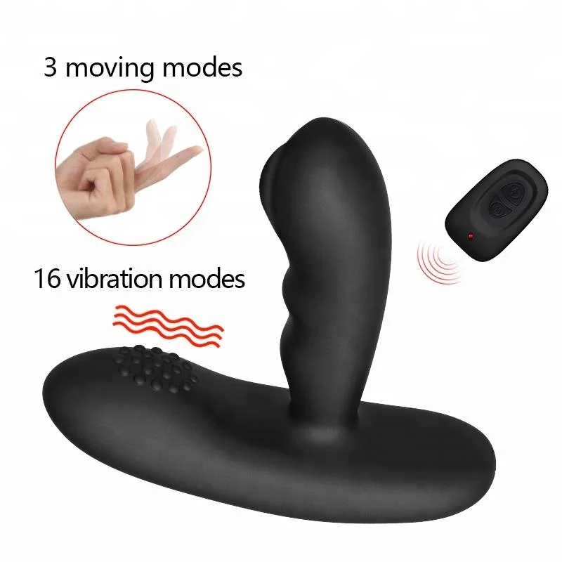 Wireless Remote Control Moving Heat Prostate Massager Automatic Heating