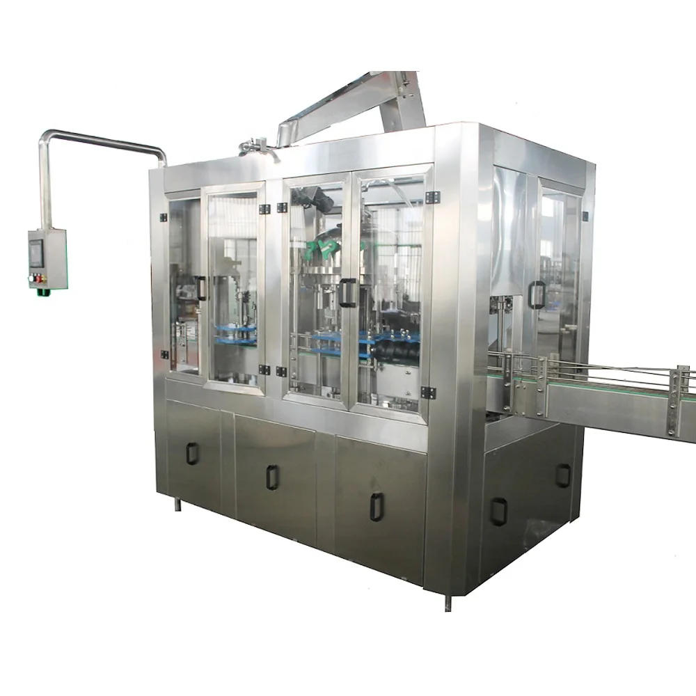 
Small three in one factory sale glass bottle carbonated water bottling plant 