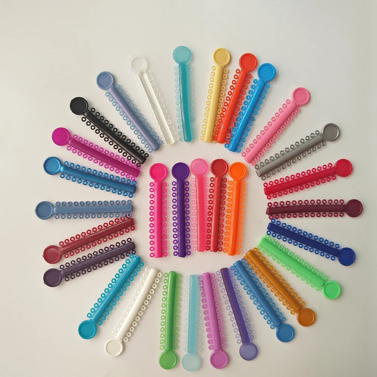 Dental Supplies Orthodontic Elastic Rainbow Power Chain Buy Rainbow