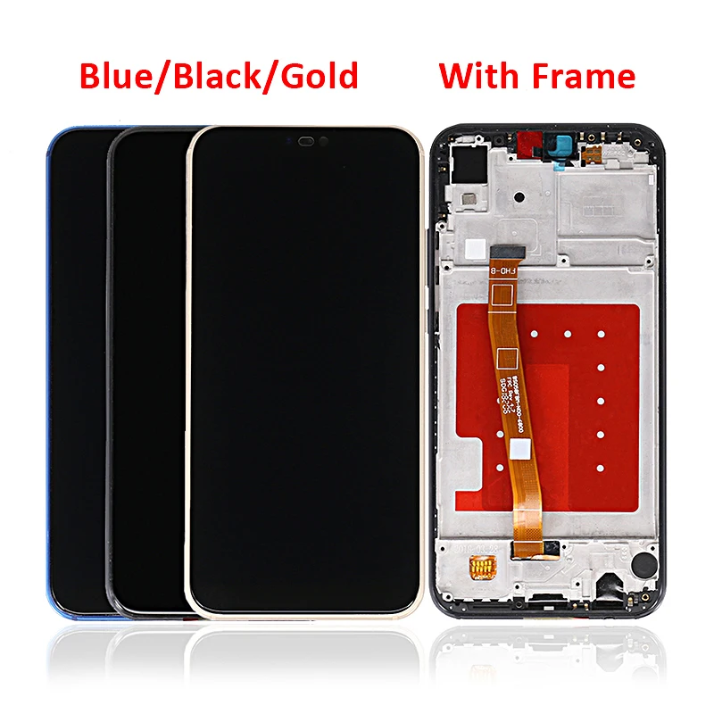 

Free Shipping LCD with Digitizer For Huawei P20 Lite LCD Display Touch Screen Assembly With Frame For Huawei Nova 3e