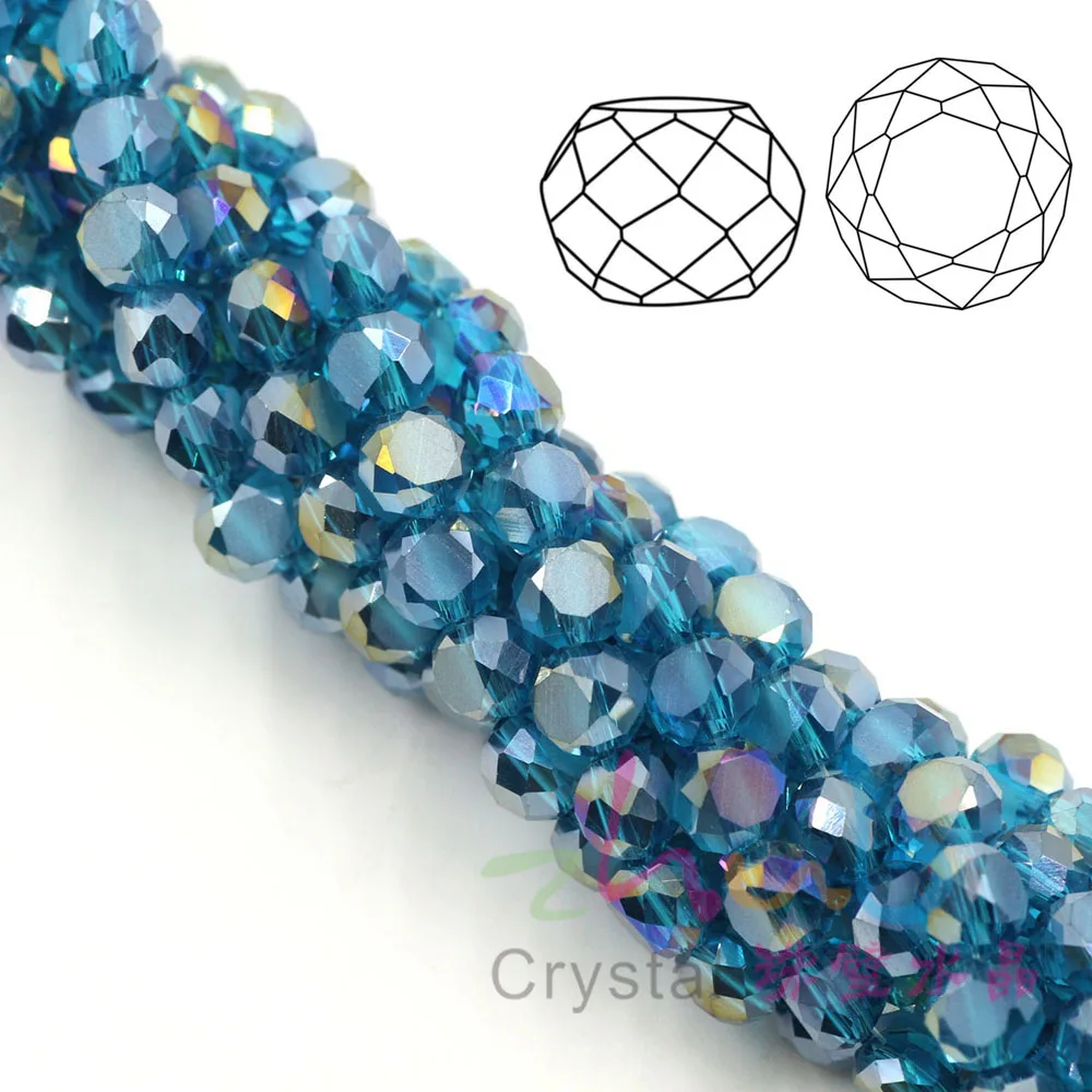 

Chinese factory sales crystal glass bread beads jewelry making
