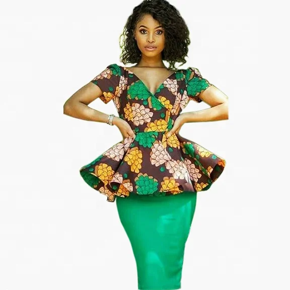 Hot Selling Sexy Ladies African Clothing Big Size Two Piece African Traditional Dresses and Skirts
