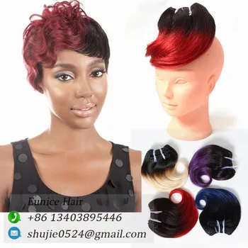 Body Wave Hair Short Body Wavy Ombre Hair 13 Colors Available 4pcs