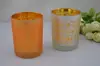 holiday celebrations candle holder,electroplate gold candle jar