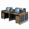 Modern Office System Furniture Four People Office Workstation with divider