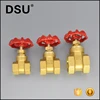 1/4"-4" female Thread Forged Brass Gate Valve in stock