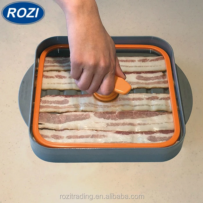 Microwave Bacon Cooker Baconboss Kitchen Boss Cooking Crispy Kitchen Boss Cooking Crispy Bacon