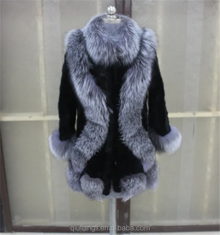 SILVER FOX short style Fur Vest!Brand New Real Natural Genuine Fur!