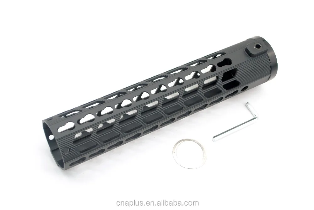 
Black 10 Inches Ultralight Free Float Keymod Handguard for .308/7.62 Rifle with Rail Mount System fits AR-10 and LR_308 