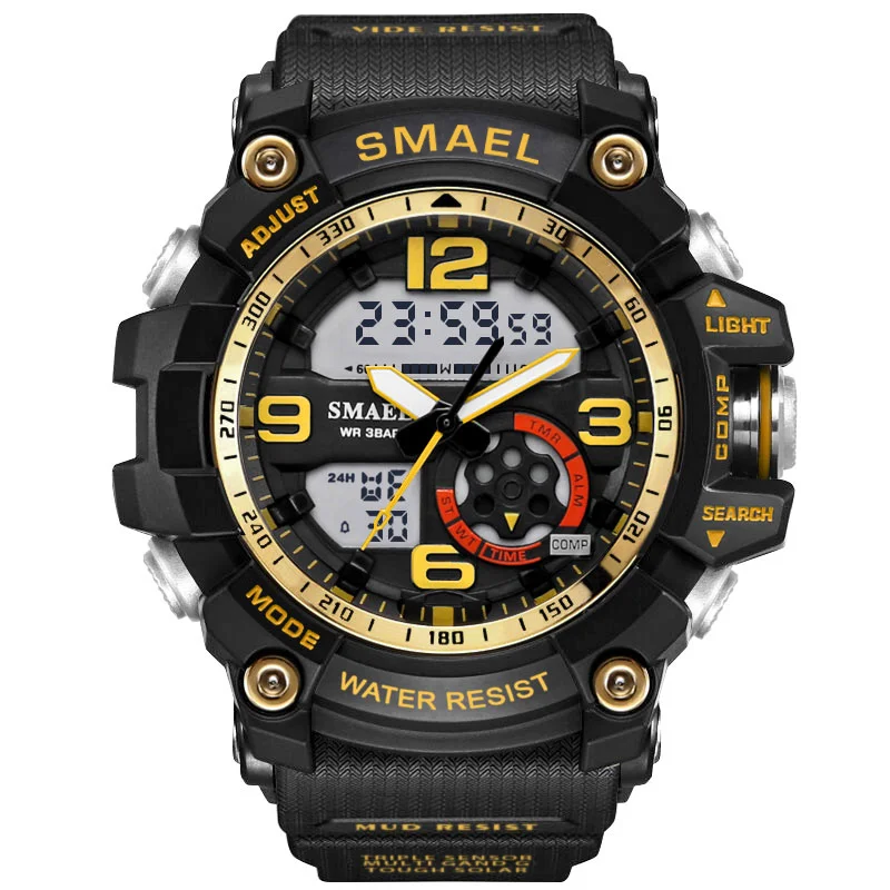 

Smael Dual analog digital display SL1617 waterproof 50m resistant wrist sport watch