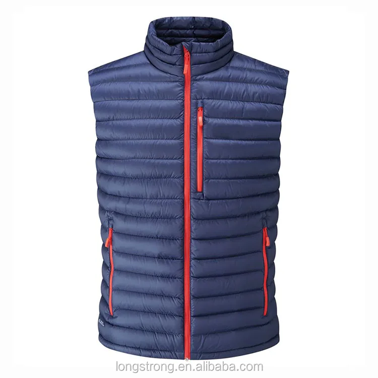 
LS802 100%nylon fashion winter mens duck down feather vest gilet 