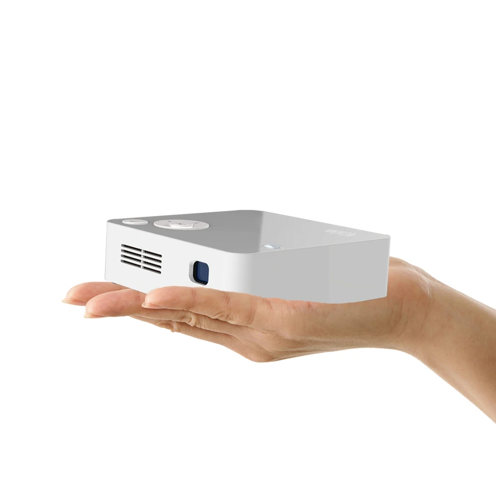 

HOOANKE 2019 DLP smart mini pocket projector with 300 lumens, White