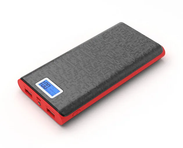 

20000mah high capacity lcd portable power bank with torch, White;black and so on