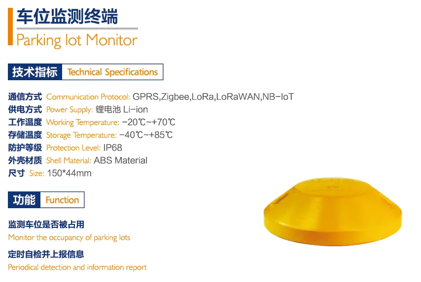 Smart Parking Lorawan Sensor 915 Zigbee Wireless Car Sensor - ANKUX.COM