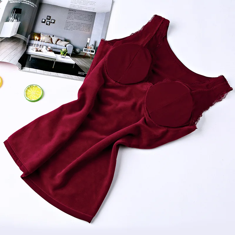 
Women Winter Seamless Shapewear padded camisole Vest Thermal Underwear 
